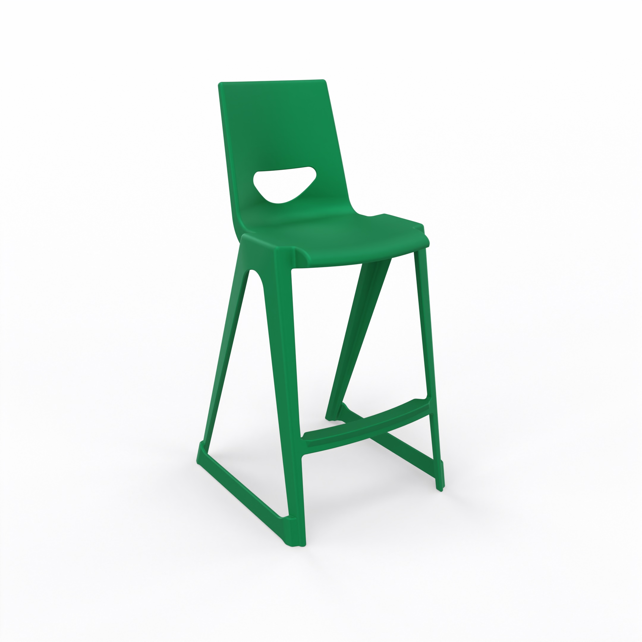 en one high chair H685 High Back - Bottle Green - Angle.jpg